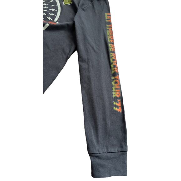 AC/DC Let There Be Rock Tour 77 Long Sleeve T-Shirt Unisex XL Long Gray Band Tee - Picture 8 of 10